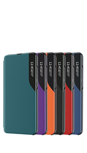 豪华PU皮革后盖荣誉X9a智能视窗翻盖手机外壳 - Product Image 5