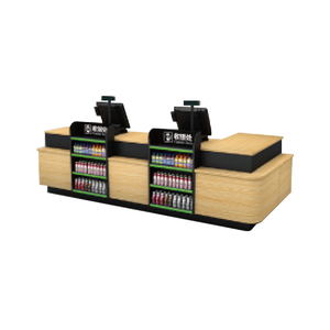 简约现代超市便利店收银台小现金桌收银台 - Product Image 3