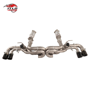 For Chevy Corvette C8 Z06 Valved Sport Exhaust System - Active <strong>Valve</strong> Performance Cat-Back 304SS Quad <strong>Tips</strong> - Product Image 5