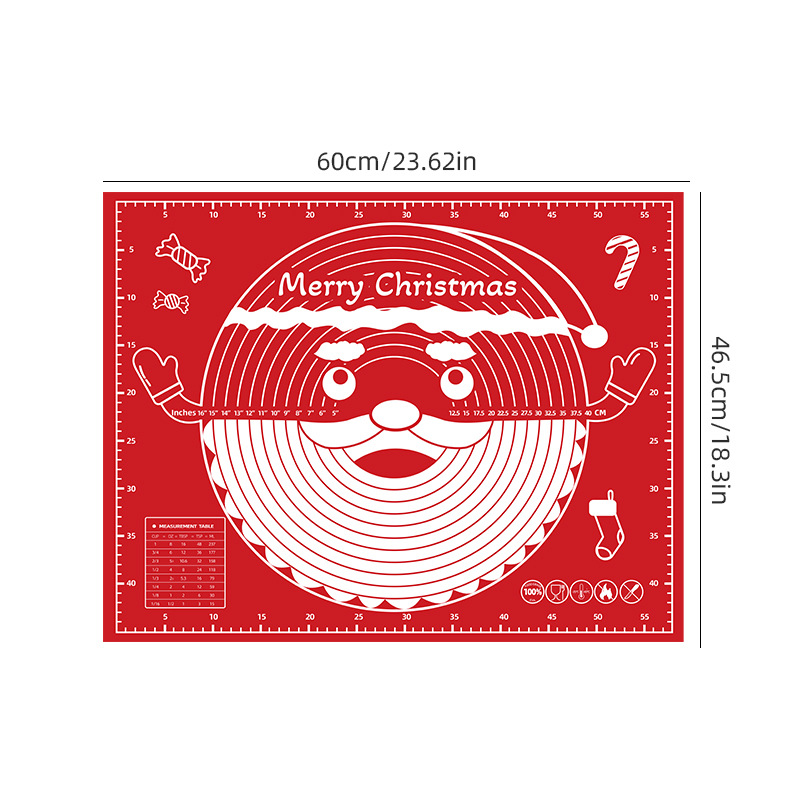 Tapete de amasado de Papá Noel (eva 0,4 mm) 60*45 cm