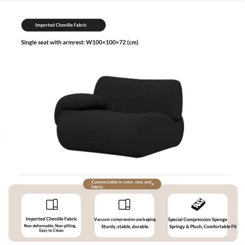 Single armrest unit