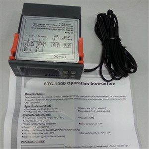 Controlador de temperatura de 110V y 220V con sensor NTC, material plástico para calefacción, refrigeración, personalización OEM compatible - Product Image 4