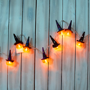 Attiigny Halloween Party Décorations Intérieur Maison À Piles <span class=keywords><strong>LED</strong></span> Citrouille Halloween Guirlande Lumineuse