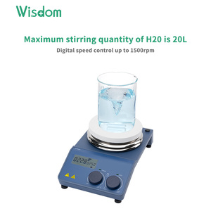 WISDOM MX-W-PT Lab Heizplatte Programmier barer Magnet rührer mit Timer PT1000 Sensor 999 Min Laborgeräte - Product Image 2