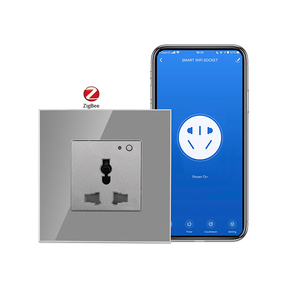 Bingoelec ab ZigBee WiFi RF433 uzaktan cam panel röle duvar güç evrensel soket desteği akıllı Google ev Amazon Alexa - Product Image 1