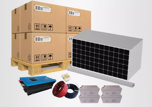 成套太阳能系统5000瓦混合太阳能系统3KW 6KW 7KW 8KW 10KW太阳能电池板家用套件