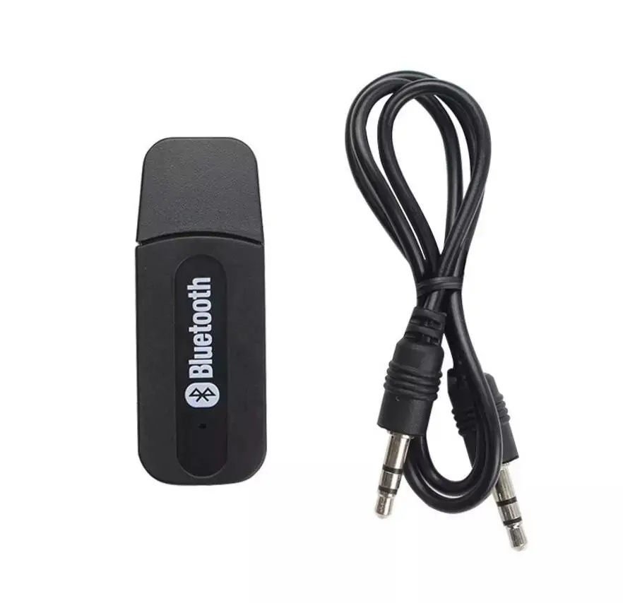 Ricevitore Bluetooth 5.0 adattatore AUX Dongle adattatore Audio Wireless per auto PC cuffie Mic 3.5MM Jack recettore con cavo Audio