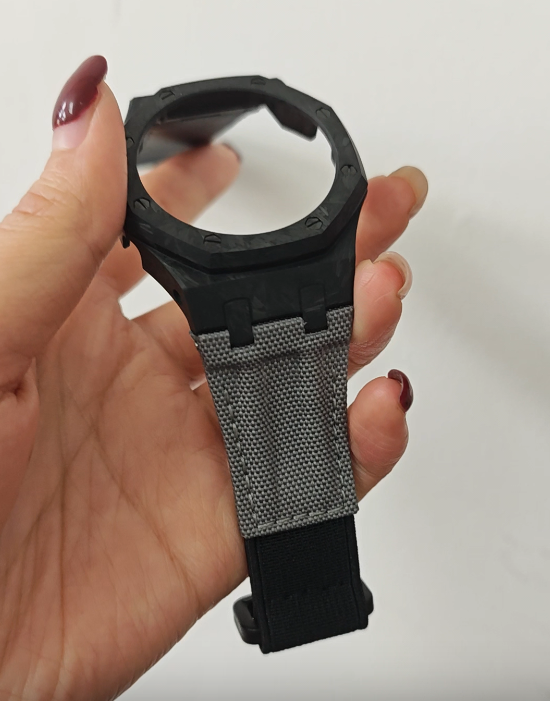 Boîtier noir lumineux-lumière bleue + gris clair