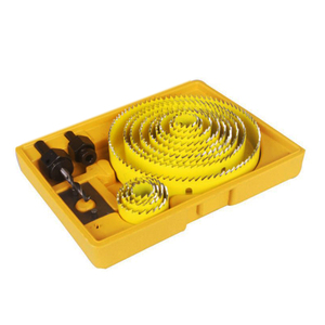 SOLUDE מכירה לוהטת עץ חור סט 5pcs פחמן פלדה עץ פלסטיק קאטר ערכת לעבודות עץ קיר גבס Pvc חיתוך