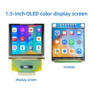 1,5-Zoll-PMOLED-Mini-OLED-Monitor-Bildschirm 128x128 Pixel Farbe 30-poliges I2C-Anzeigemodul für Arduino Raspberry Pi E-Paper - Product Image 2