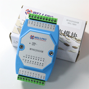 数字输入输出模块隔离8DI/8DO RS485 MODBUS RTU WP8028ADAM NPN - Product Image 1