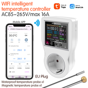 S1 WIFI Tuya Digital Thermostat Socket Incubator <strong>Temperature</strong> <strong>Controller</strong> Outlet With <strong>Timer</strong> Switch 16A AC220V for Heating Cooling - Product Image 3