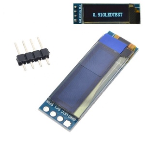 0.91 inç OLED modülü 0.91 "mavi beyaz OLED 128X32 OLED LCD LED ekran modülü 0.91" IIC iletişim