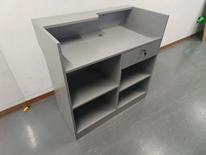 板条墙收银机木制包装柜台收银台 - Product Image 4