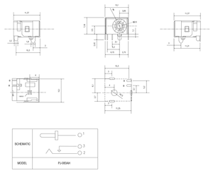 ซ็อกเก็ตขั้วต่อ DC สำหรับอุปกรณ์อิเล็กทรอนิกส์ PCB มาตรฐาน RoHS แจ็คไฟกลาง2.0มมจัดอันดับ5A - Product Image 3