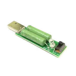 スイッチ付きUSBミニ放電抵抗器1AグリーンLED 2AレッドLED 2A/1A IC製品 - Product Image 1