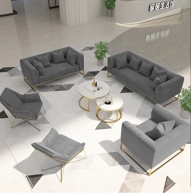 Conjunto de sofás de terciopelo de diseño moderno para sala de estar, conjunto de sofás con cojín, 1, 1, 1, 1, 2 y 3 asientos