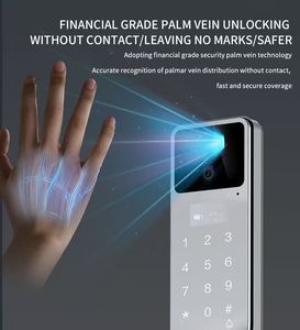 Serratura Digitale Intelligente con Riconoscimento Biometrico delle Vene Palmari e del Viso 3D, Impronta Digitale e Password - Product Image 3
