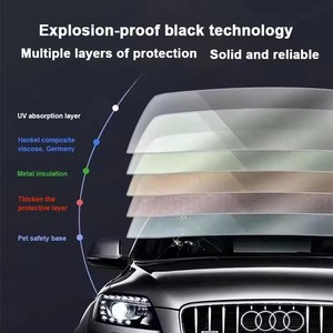 XAP 2Mil VLT Solar Farb block UV Automotive Glas farbe Gebäudes chutz Magnetron Sputter Fenster folie