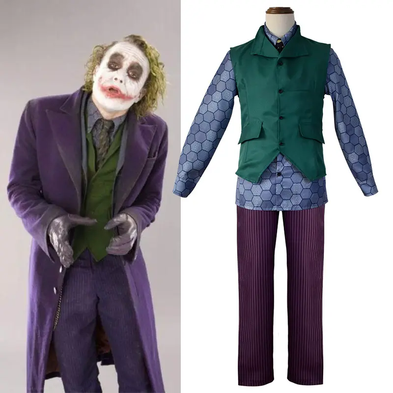 Comics Joker Deluxe disfraz de niño Batman Super villano Cosplay disfraz