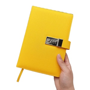 Diario de viaje de cuero de PU personalizado, cuadernos de escritura personal, planificador de negocios diario, Bloc de notas con cerradura de combinación - Product Image 1
