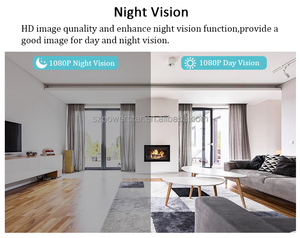 Cámara DE SEGURIDAD CCTV para el hogar, sistema de alarma, Sensor CMOS de imagen, opción de grabadora de visión nocturna, tarjeta de memoria en la nube, datos a través de Red WiFi - Product Image 4