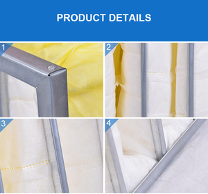 Customized Aluminum Frame F9 <strong>F8</strong> F7 F5 F6 Pocket Air <strong>Filter</strong> for Ventilator Scoop