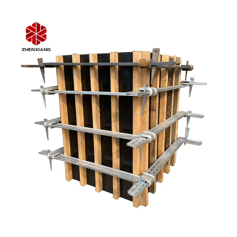 Zhenxiang refuerzo construcción puentes muelles acero prefabricado hormigón encofrado columna cuadrada hebilla