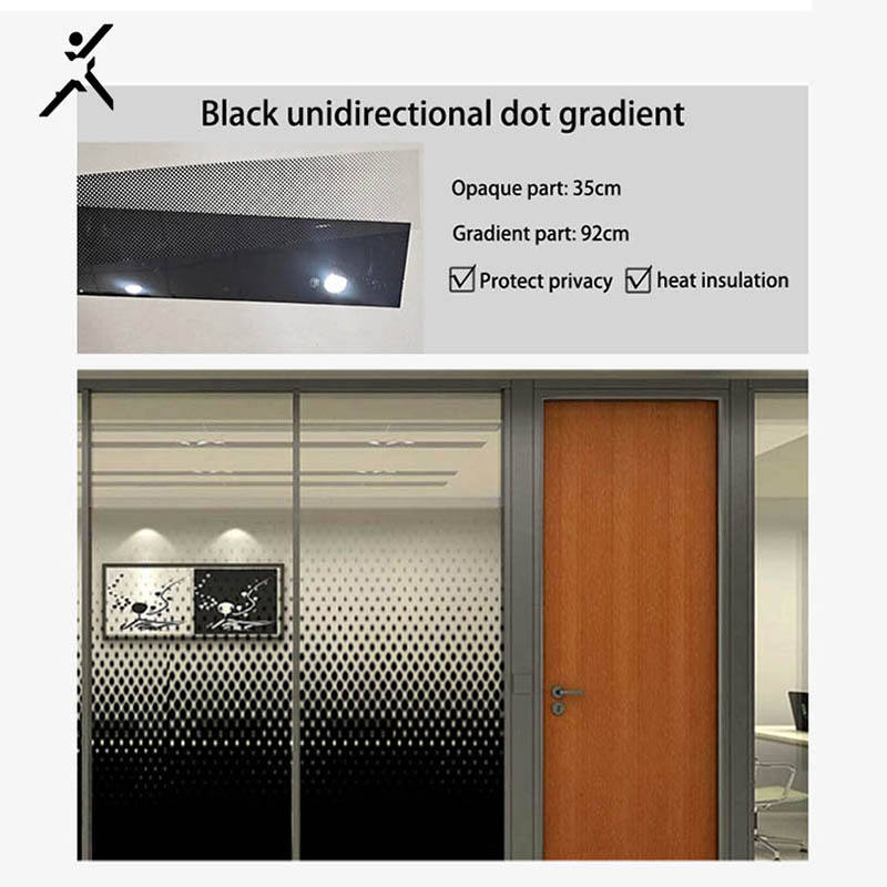 Black unidirectional dot gradient