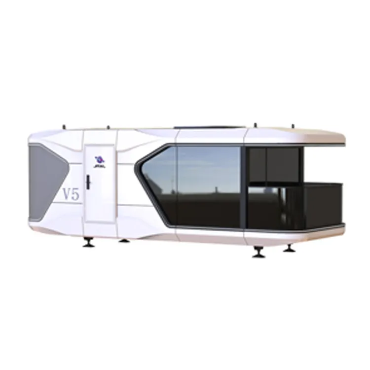 Bon prix Nouveau Space Capsule Meublé Cuisine Salle De Bains Mobile Remorque Maisons Petite Maison Modulaire Préfabriqué Maisons