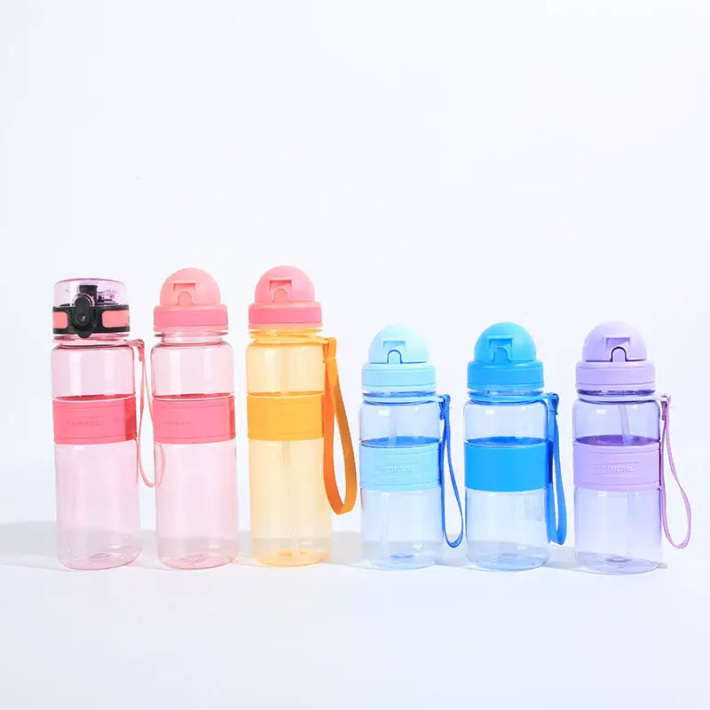 Customize Plastic Water Bottle With Logos Portable Transparent Plastic Bottle