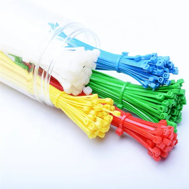 500PCS per sacchetto 4*200 millimetri di plastica cavo di nylon tie strap pa66 materiale multi colore sono disponibili