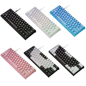 Teclado mecánico con cable LEAVEN K620 Original, 61 teclas con Cable de 1,8 m para tableta, ordenador portátil - Product Image 2