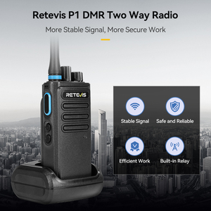 10W Superheterodyne SFR Relay Record AES256 criptografia aprimorada <span class=keywords><strong>DMR</strong></span> Superhet Segurança walkie talkie 2 Way Radio Retevis P1