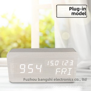 Reloj de mesa digital LED multifuncional nuevo al por mayor para uso doméstico, alarma inteligente de temperatura y humedad, cuarzo para dormitorio y oficina - Product Image 6