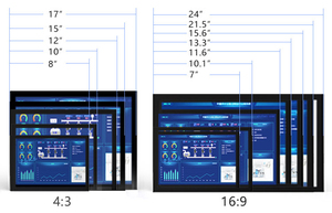 Monitor de pantalla táctil IPS capacitiva de 10 pulgadas Resolución Full HD 1920x1200 para entradas HDMI VGA USB BNC Altavoz incorporado de Marco abierto