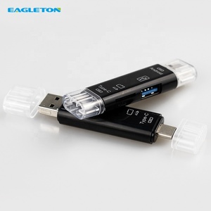 多功能 3 合 1 读卡器 OTG 适配器 Type-c 多 tf卡读卡器 - Product Image 1