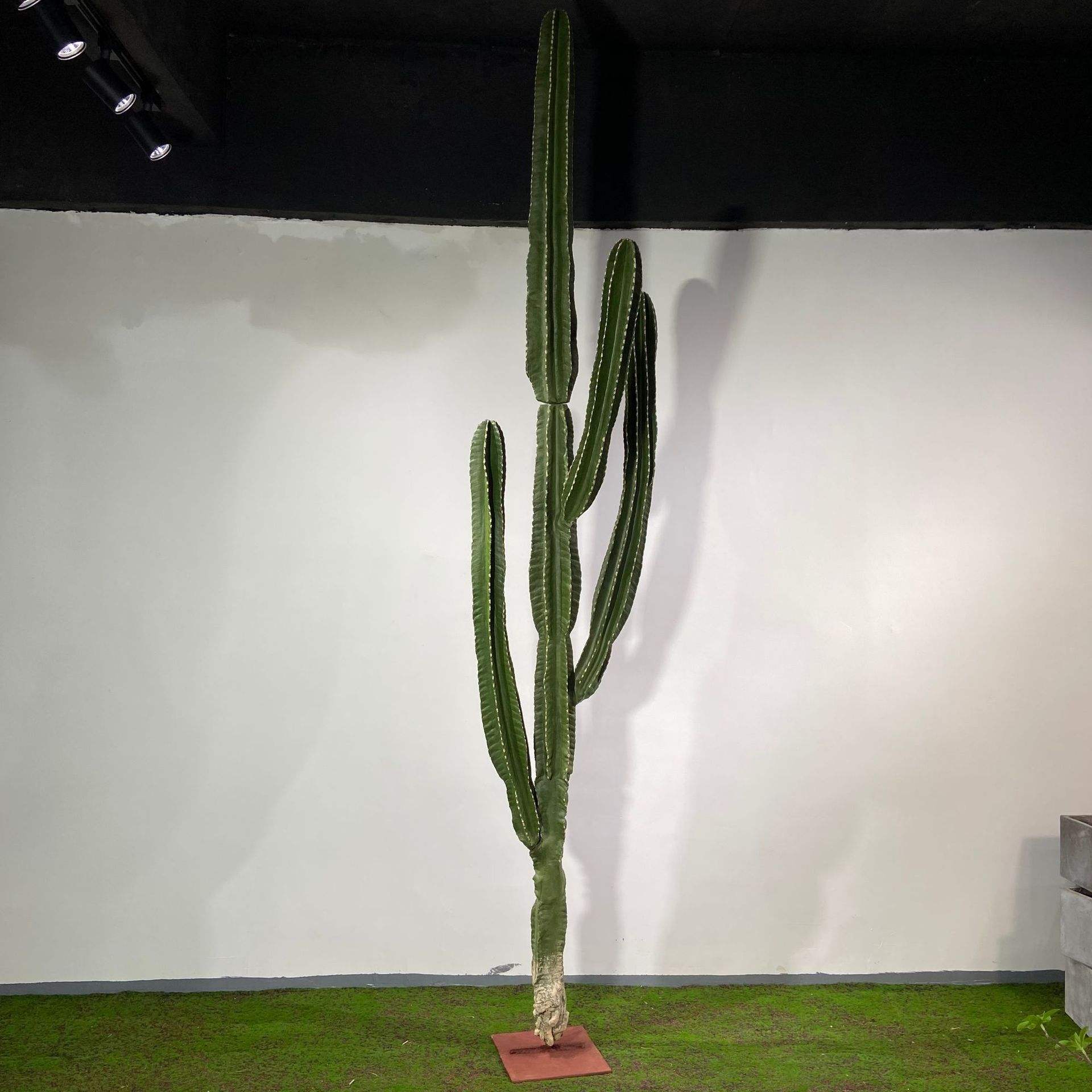 Cereus artificial decorativo de tres manos 3,2 m de alto