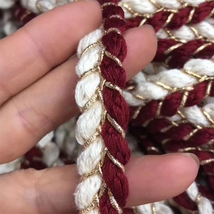 工厂制造的扁平管状编织棉绳绳连帽衫拉绳圆形拉绳服装 - Product Image 5