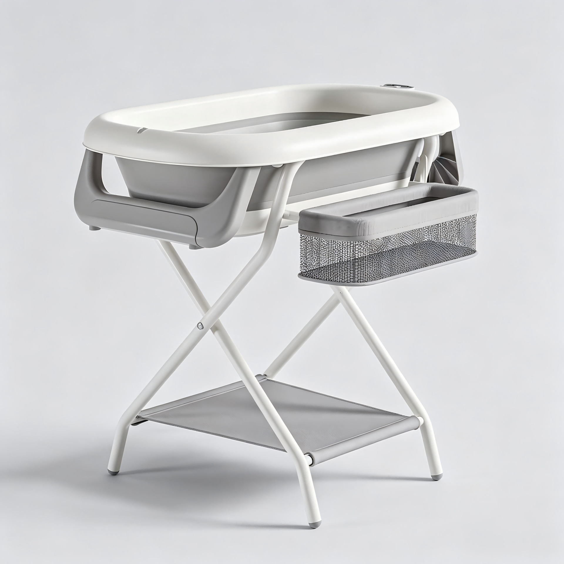 Gris, pliable, panier de rangement, détection de température, cadre épaissi, d