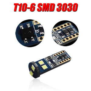 AMS LED T10 LED no polor 10 SMD 3030 1.8W 194 168 Dome Dome harita gövde plaka işık lamba ampulü T10 Led Amber 12V - Product Image 3
