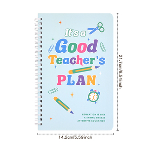 Imoda 48 Sheets Teacher Lesson Planner日付のないハードカバーのレコードブックと学生情報セクションのトピック追跡 - Product Image 6