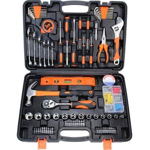 Power <strong>Tool</strong> <strong>Red</strong> Portable Home Car Repair Household Hand <strong>Tools</strong> <strong>Kit</strong> Mixer Drill Machine Combo Set Toolbox - Product Image 1