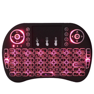I8 Teclado retroiluminado RGB Mini teclado inalámbrico 2,4G con teclado de mano Touchpad para PC Android TV Box - Product Image 3