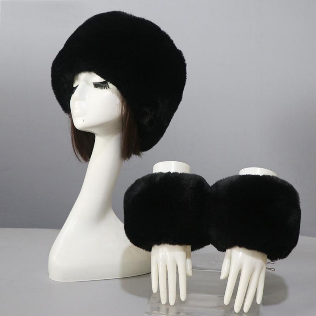 Faux Rabbit Black