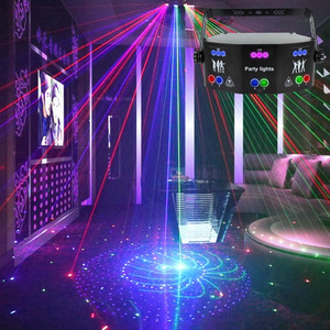 WUZSTAR özelleştirilmiş Led lazerler projektör UV etkisi sahne işık uzaktan kumanda ses ile aktif açık kapalı olay parti için - Product Image 4