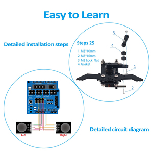 LAFVIN 4DOF Acryl spielzeug Roboter Mechanische Arm klaue Kit für R3 DIY Roboter mit Online-Tutorial für Arduino