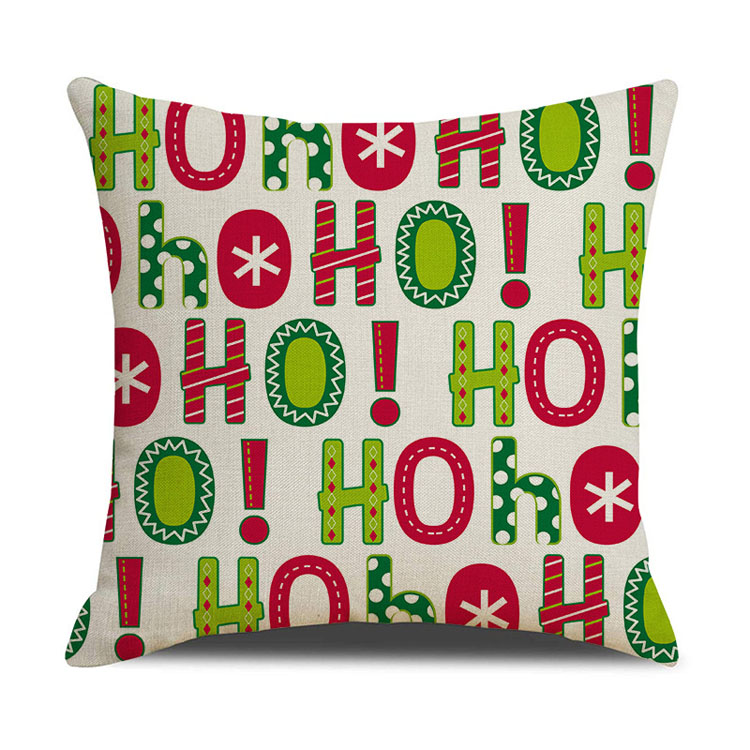 New Style Home Decor Christmas Day Pillow Case Factory Direct Sale Linen Cushion Cover