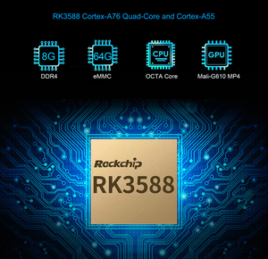 2023 Office RK3588 Mini Pc <strong>Windows</strong> 11 Android 12 Quad Core 8k Video EMMC5.1 Ddr4 Mini Pc Board Fanless Mini ARM Desktop Computer - Product Image 6