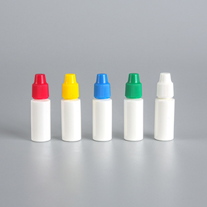 Sorfa LDPE滴管瓶塑料药眼滴管瓶，带彩色盖子精确尖端 - Product Image 5